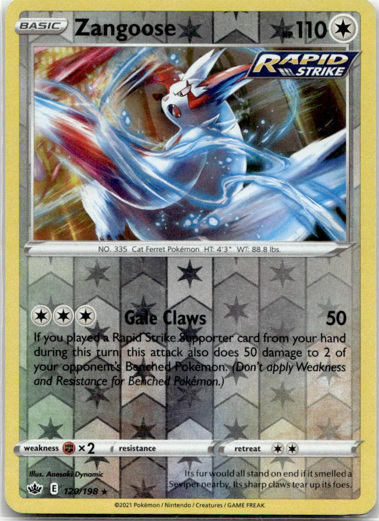Zangoose - Chilling Reign (Rare) [CRE-120] English / Near Mint / Reverse-Holo Normal