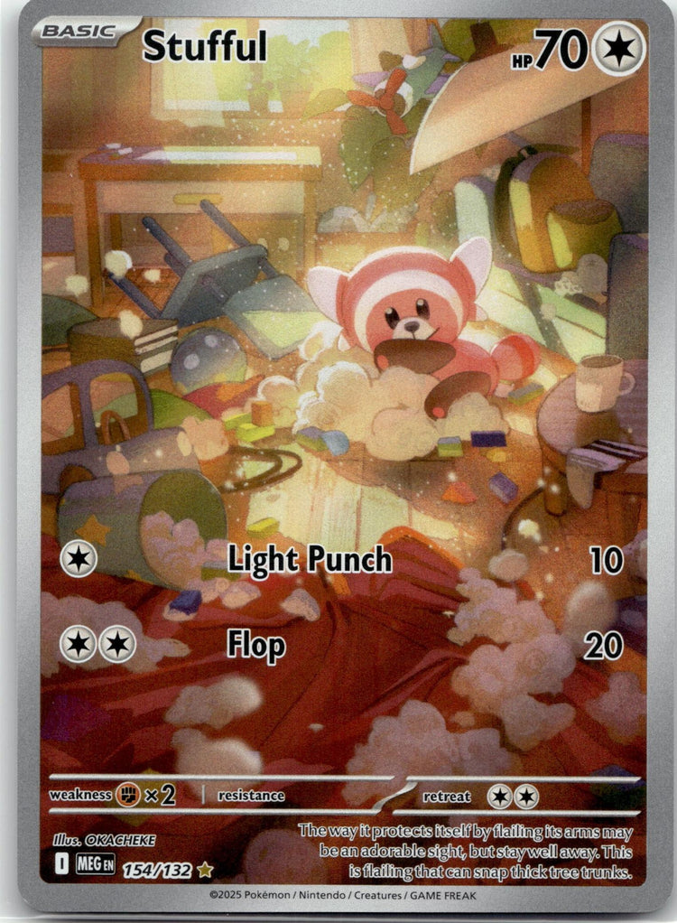 Stufful - Mega Evolution (Illustration Rare) #154/132 English / Near Mint / Normal