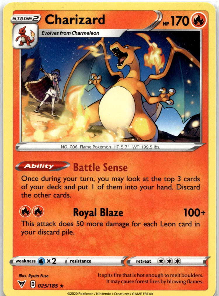 Charizard - Vivid Voltage (Rare) #25/185 English / Near Mint / Normal