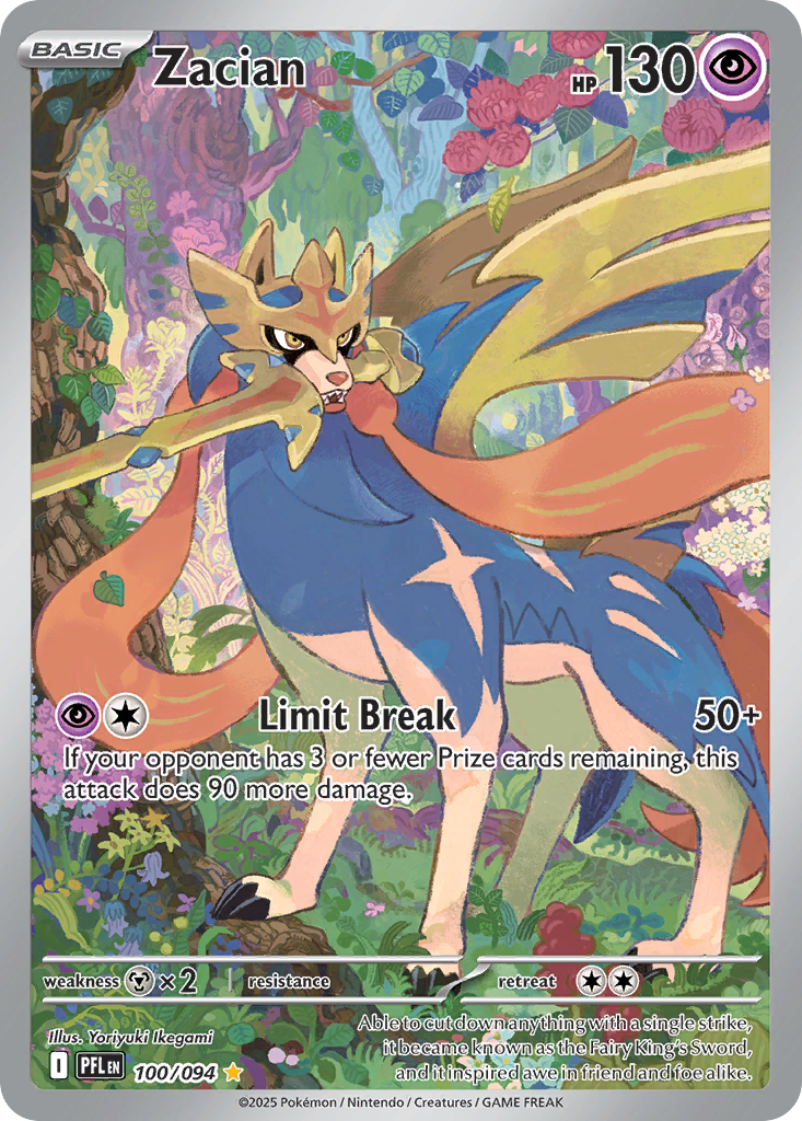 Zacian - Phantasmal Flames (Illustration Rare) #100/94