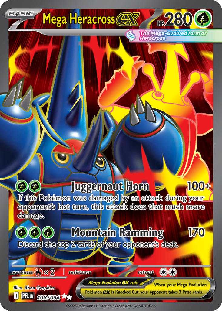 Mega Heracross ex - Phantasmal Flames (Ultra Rare) [PFL-108]