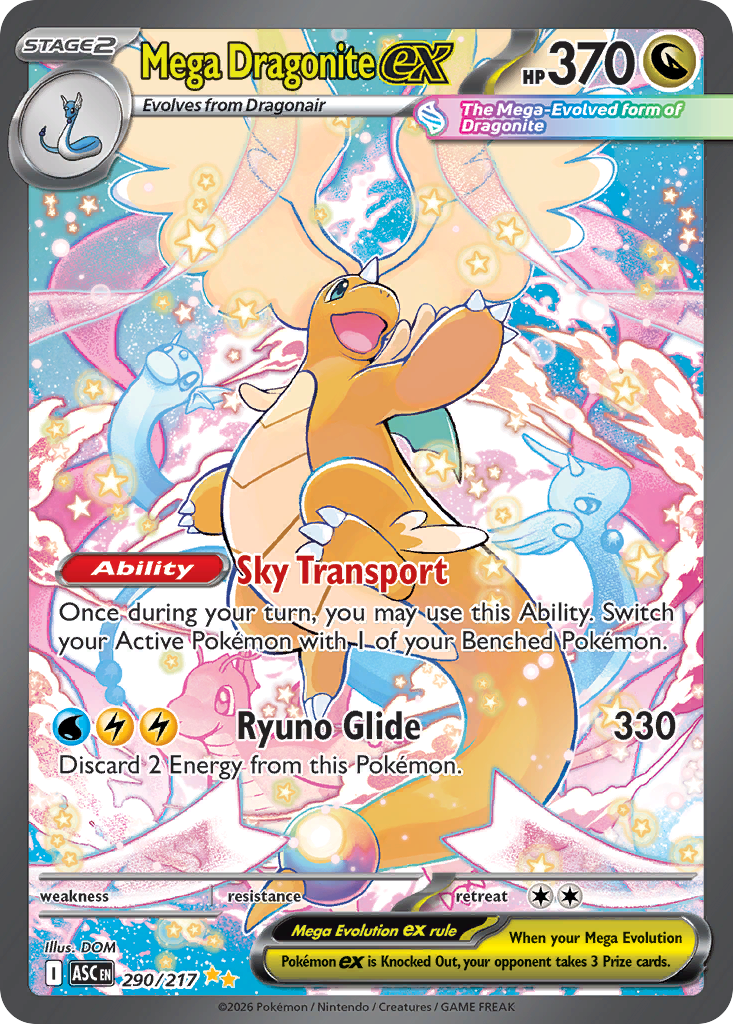 Mega Dragonite ex - Ascended Heroes (Special Illustration Rare) #290/217