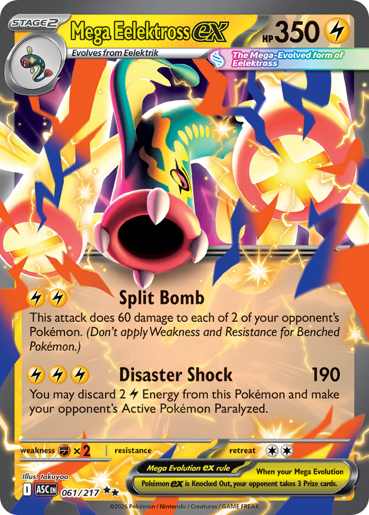 Mega Eelektross ex - Ascended Heroes (Double Rare) [ASC-61]