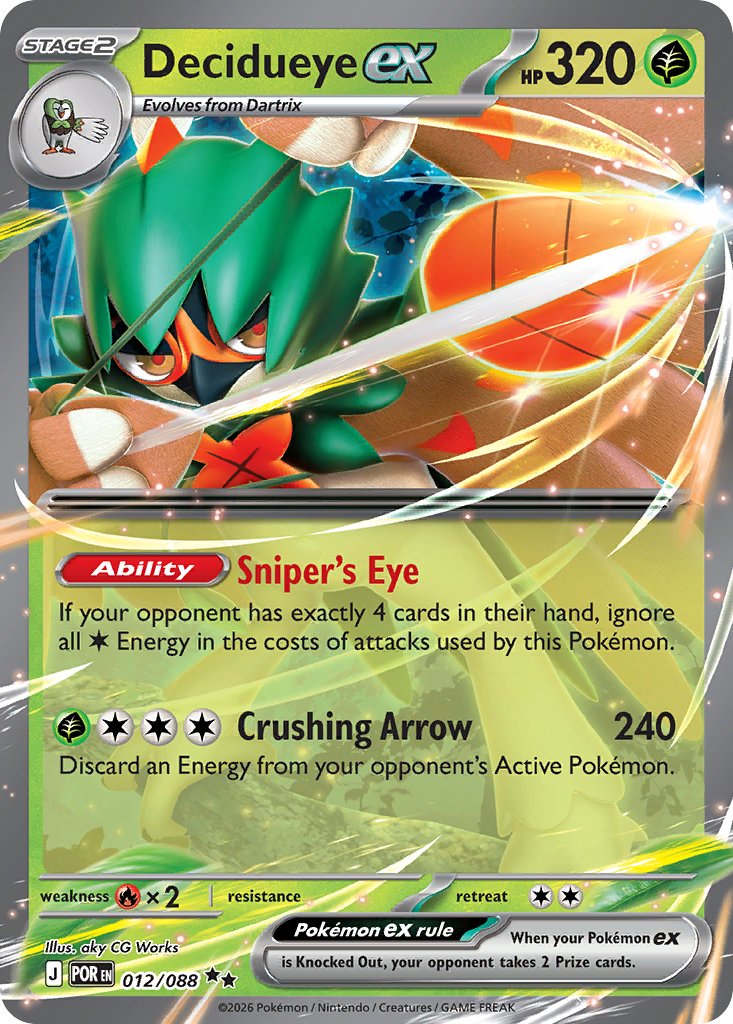 Decidueye ex - Perfect Order (Double Rare) [POR-12]