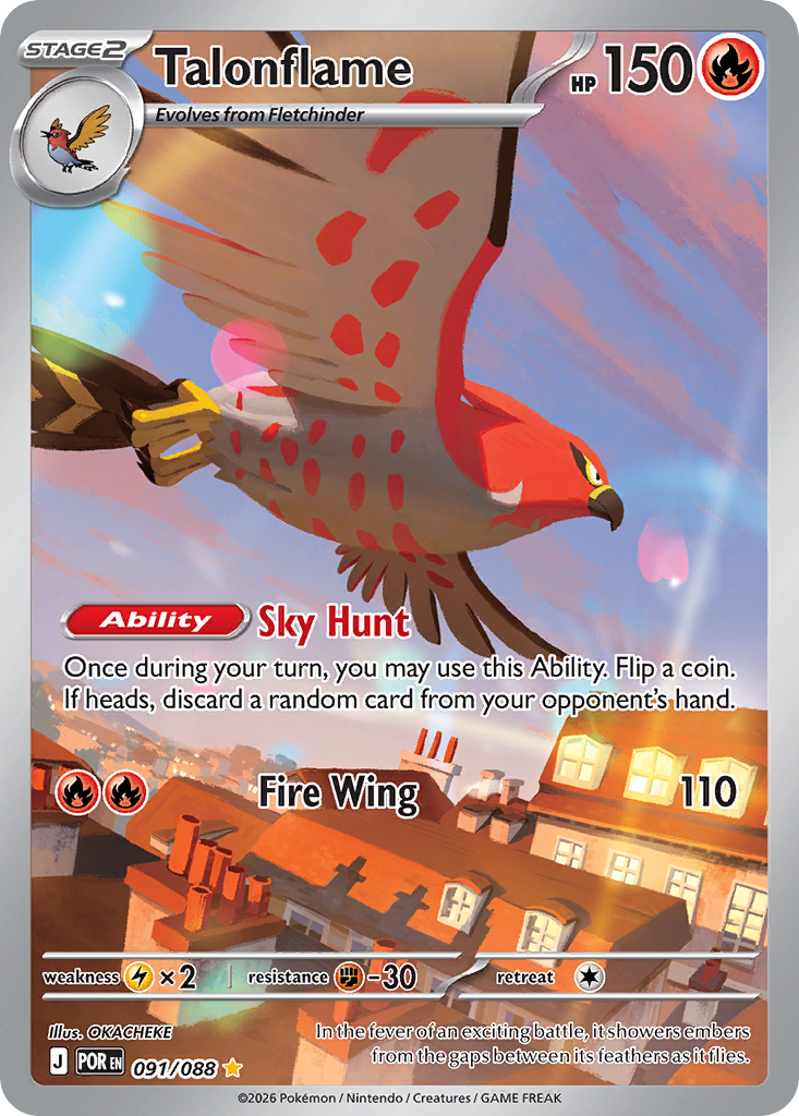 Talonflame - Perfect Order (Illustration Rare) [POR-91]