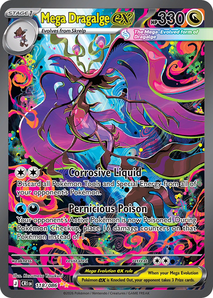 Mega Dragalge ex - Chaos Rising (Special Illustration Rare) [CRI-118]