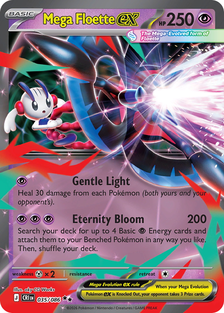 Mega Floette ex - Chaos Rising (Double Rare) [CRI-35]