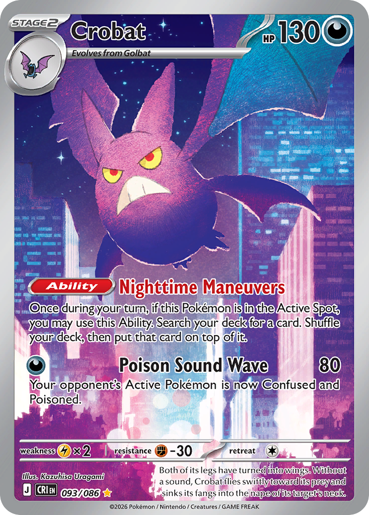 Crobat - Chaos Rising (Illustration Rare) [CRI-93]