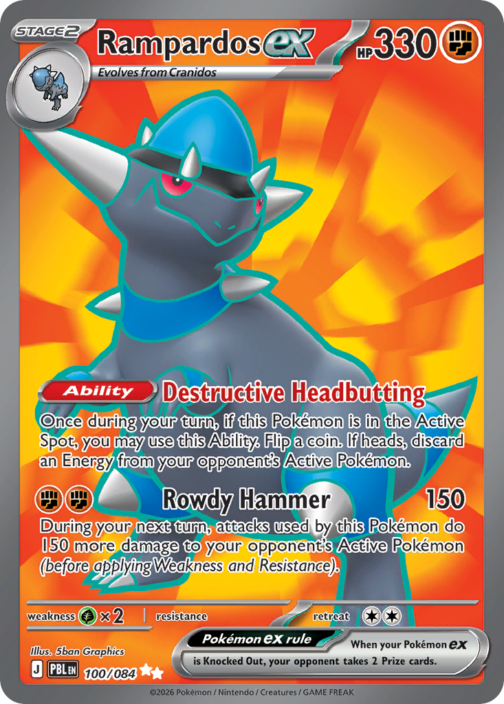 Rampardos ex - Pitch Black (Ultra Rare) [PBL-100]