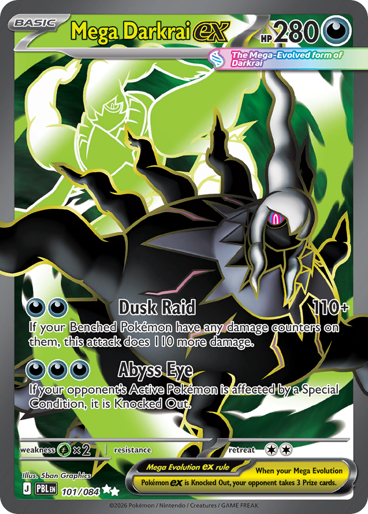 Mega Darkrai ex - Pitch Black (Ultra Rare) [PBL-101]