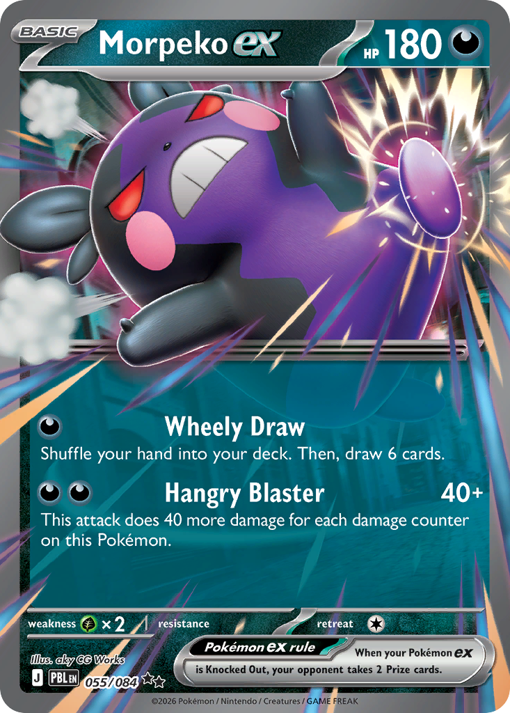 Morpeko ex - Pitch Black (Double Rare) [PBL-55]