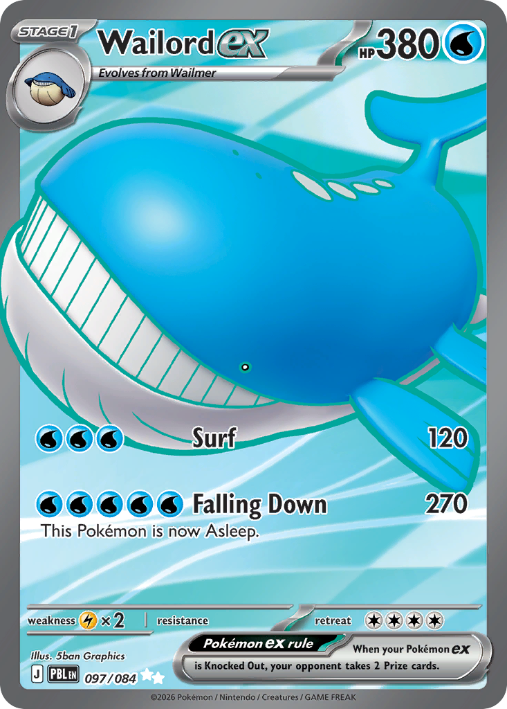 Wailord ex - Pitch Black (Ultra Rare) [PBL-97]