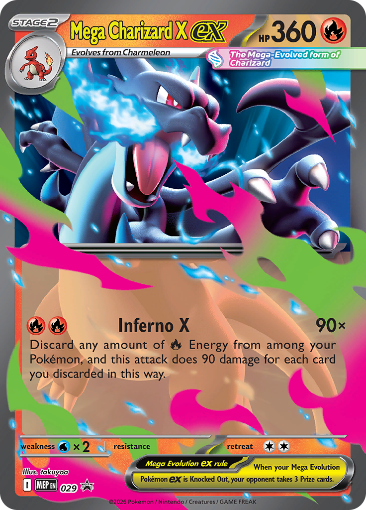 Mega Charizard X ex - ME Black Star Promos (Promo) [MEP-29]