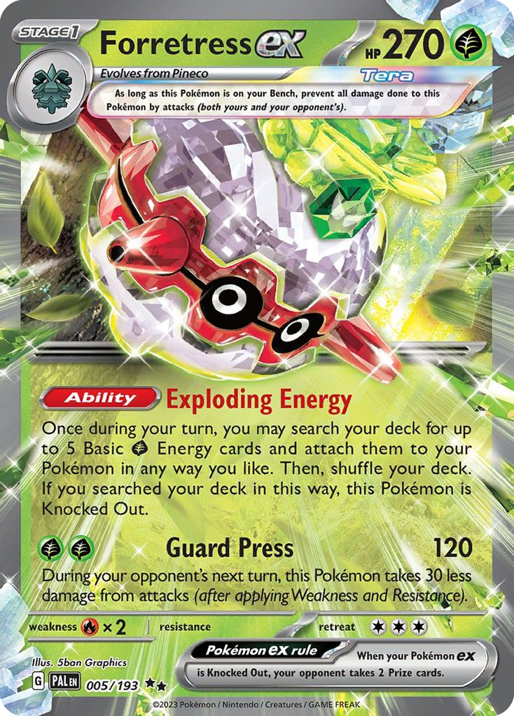 Forretress ex - Paldea Evolved (Double Rare) [PAL-5]