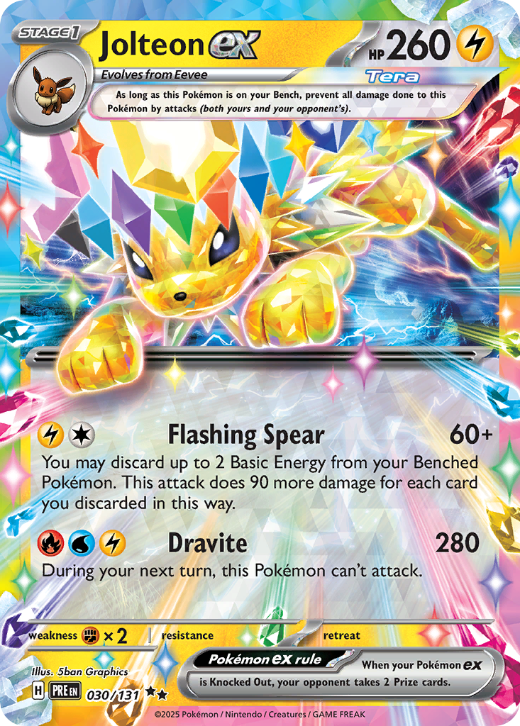 Jolteon ex - Prismatic Evolutions (Double Rare) [PRE-30]