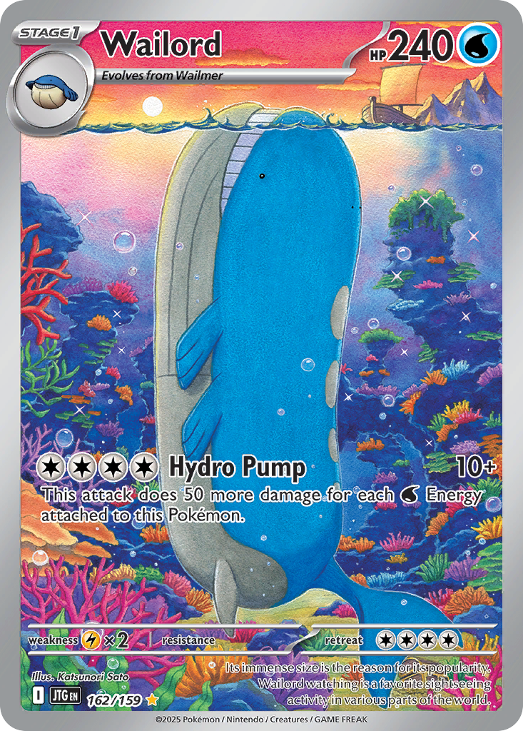 Wailord - Journey Together (Illustration Rare) [JTG-162]