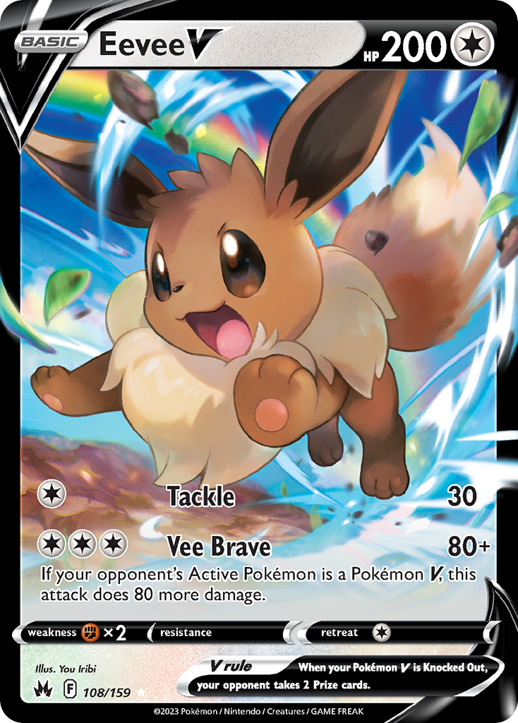 Eevee V - Crown Zenith (Rare Holo V) [CRZ-108]