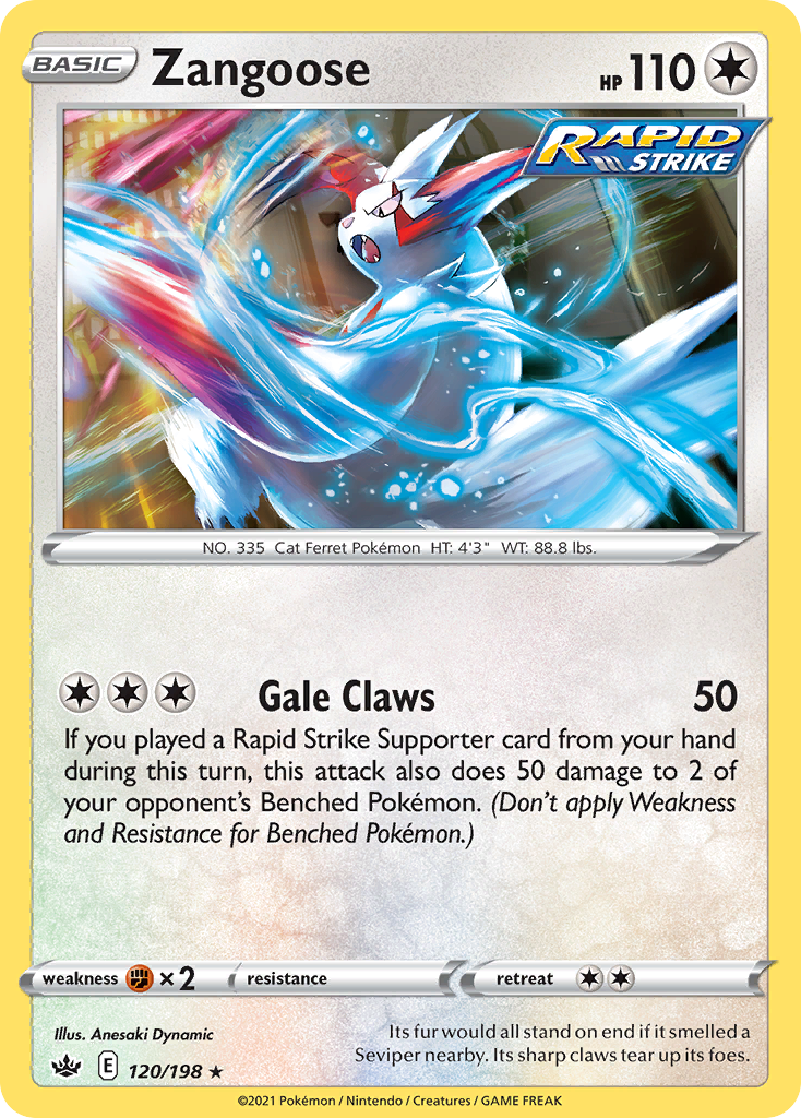 Zangoose - Chilling Reign (Rare) [CRE-120]