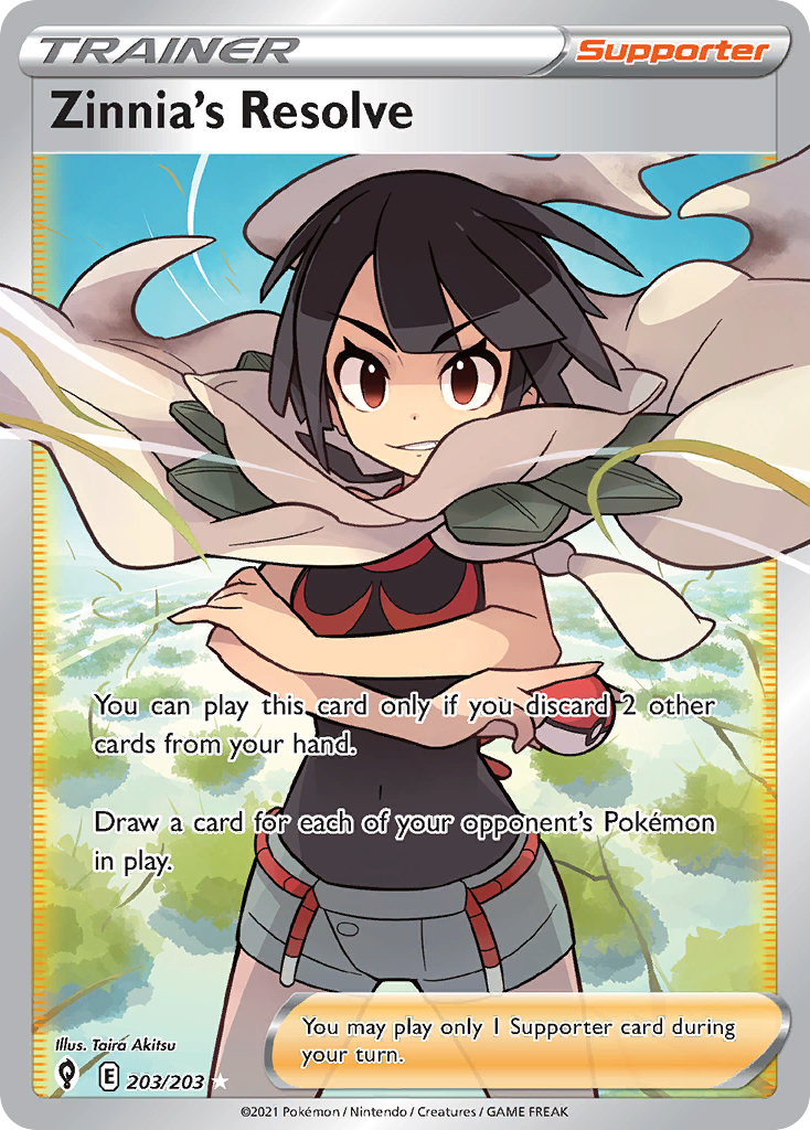 Zinnia's Resolve - Evolving Skies (Ultra Rare) [EVS-203]