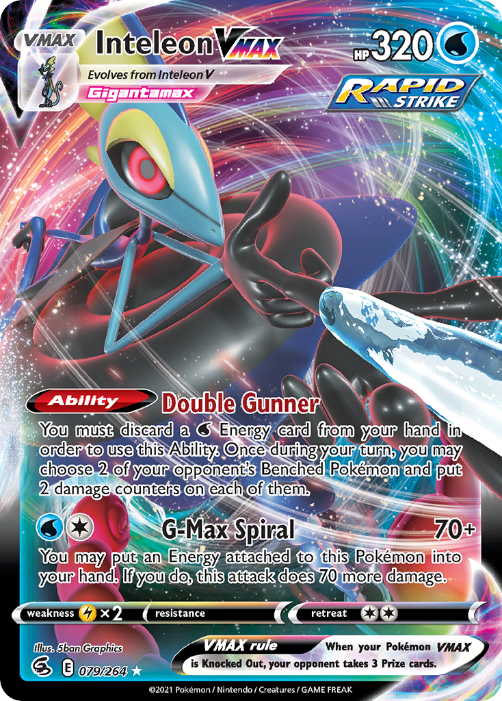 Inteleon VMAX - Fusion Strike (Rare Holo VMAX) [FST-79]