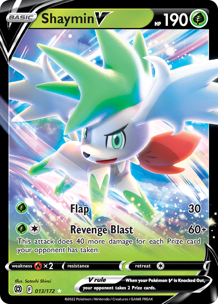 Shaymin V - Brilliant Stars (Rare Holo V) [BRS-13]