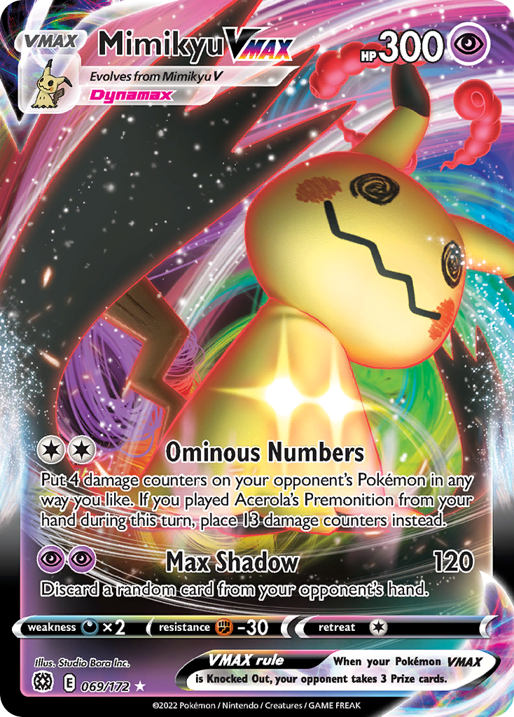 Mimikyu VMAX - Brilliant Stars (Rare Holo VMAX) #69/172