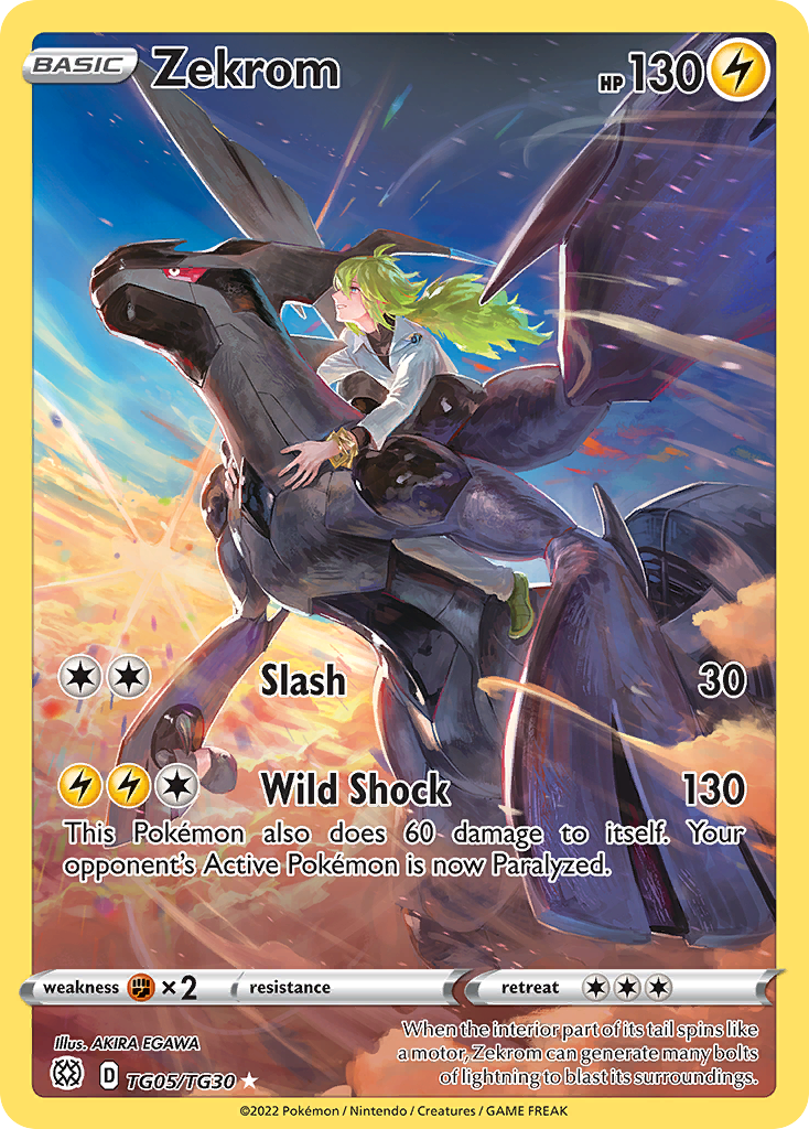 Zekrom - Brilliant Stars Trainer Gallery (Trainer Gallery Rare Holo) [BRS-TG05]