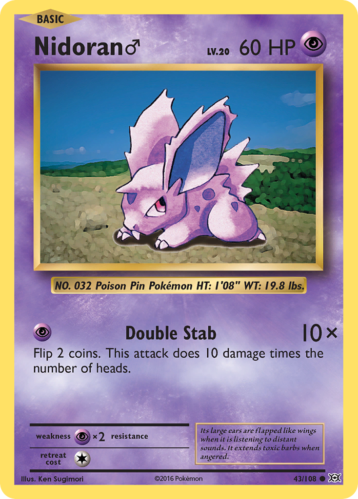 Nidoran ♂ - Evolutions (Common) [EVO-43]